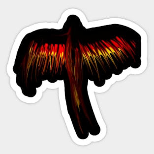 German Flag Bird Sticker